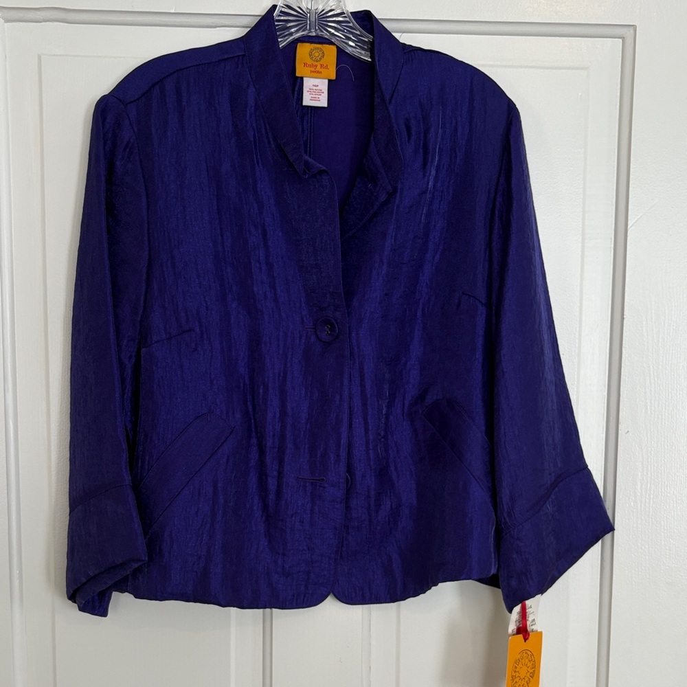 NWT Vintage Ruby Rd women’s purple Blazed Size M/L